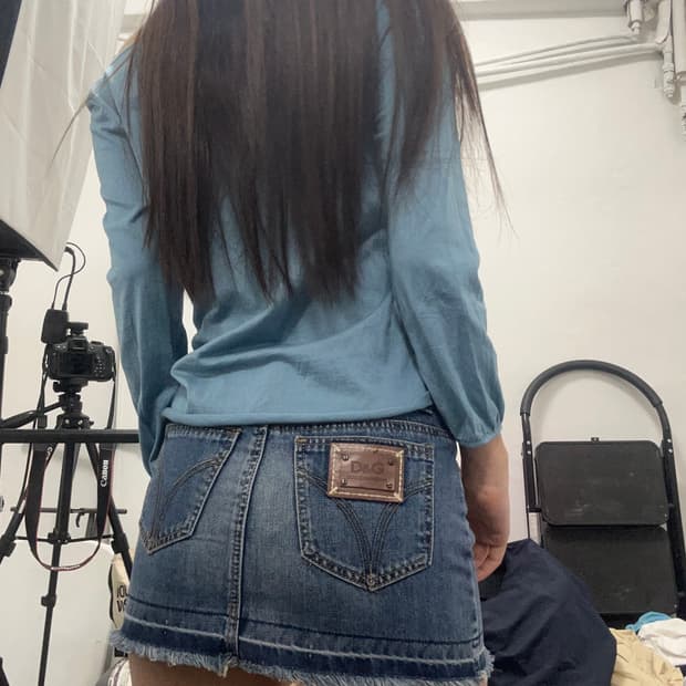 돌체앤가바나 데님 스커트