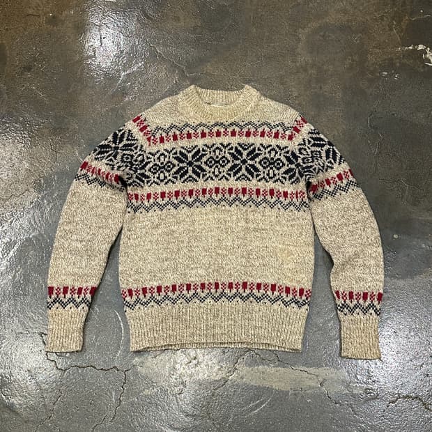 LL Bean 엘엘빈 노르딕 패턴 니트 스웨터 L