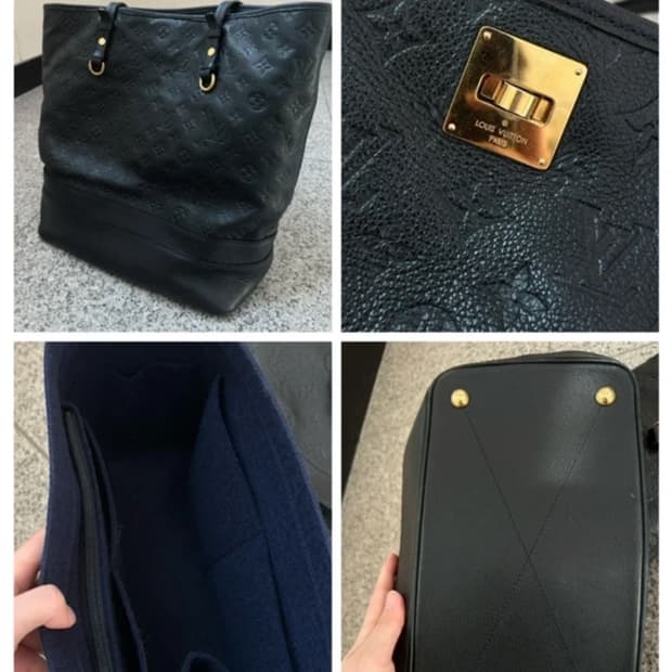 루이비통 앙프렝뜨 락미 카바 토트백 블랙