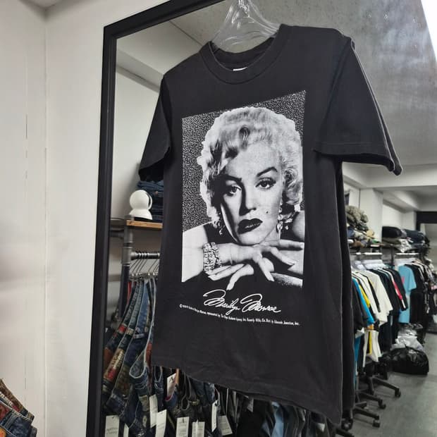 90's Marilyn Monroe 빈티지 그래픽 티셔츠
