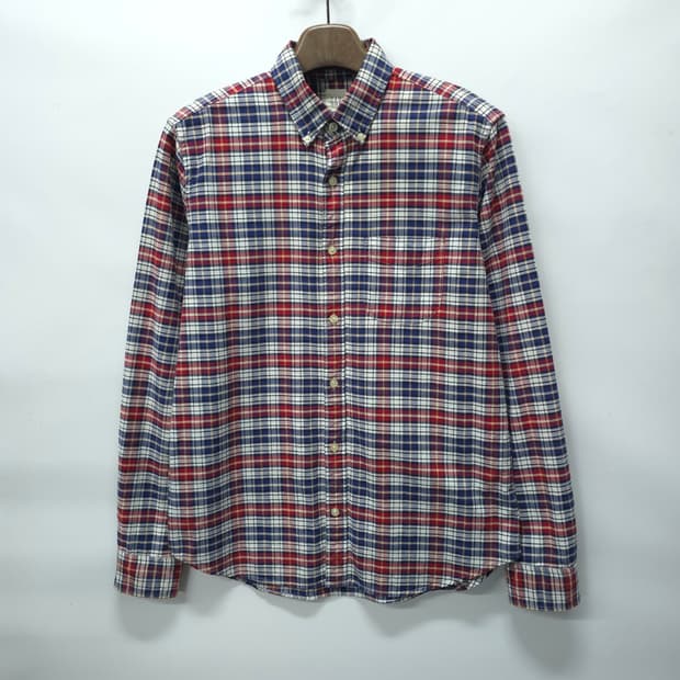 갭 정통 체크 버튼다운 셔츠 (100)