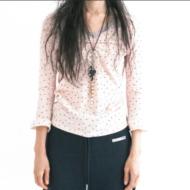 샵페어리 레이스탑 핑크