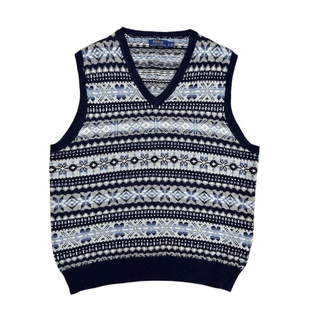 폴로 페어아일 니트베스트