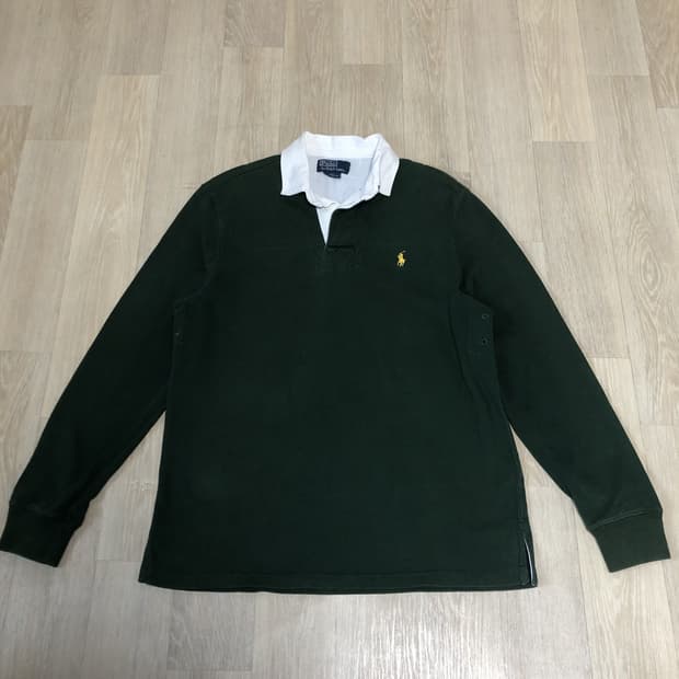(L) 폴로 랄프로렌 POLO 포레스트 그린 럭비티 럭비셔츠