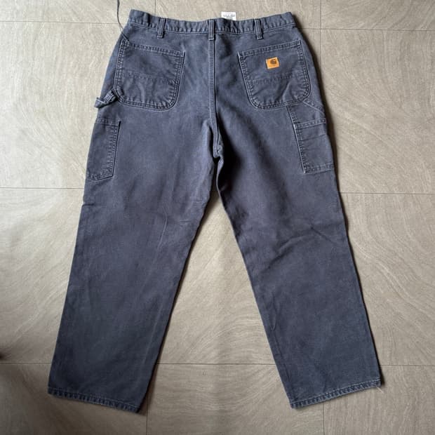칼하트 정품 오리지널 미드나잇 싱글니 카펜터 팬츠 
