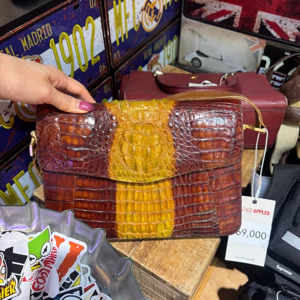 Vintage Bag 빈티지 악어 가죽 크로스백