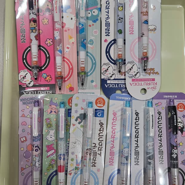 (정품)키티 한교동 다마고치 짱구 시나모롤 쿠로미 쿠루토가 0.5mm 샤