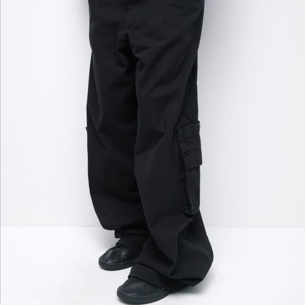 [2] Cargo Chino Pants (Black)