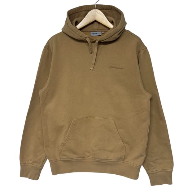 칼하트 스몰로고 후드티 베이지