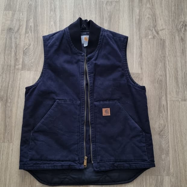 칼하트 캔버스 조끼 베스트 M (네이비)
