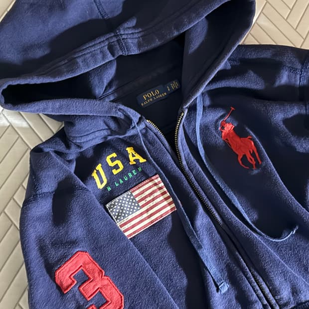 폴로 빅포니 후드집업