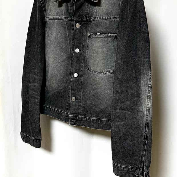 헬무트랭 90s Fade Washed Denim 트러커 자켓