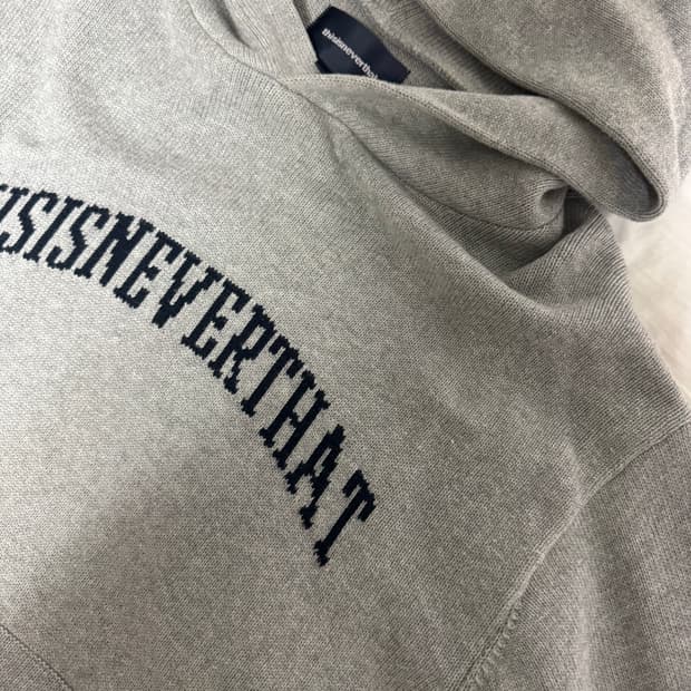 디스이즈네버댓 니트 후드티 s