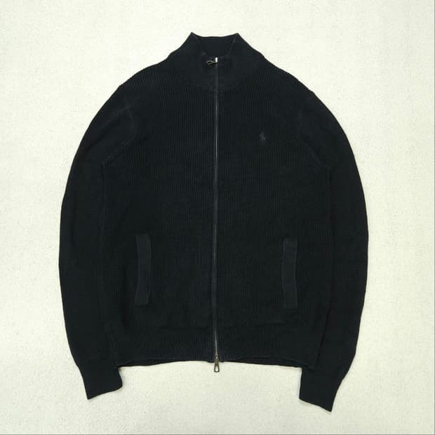 폴로 랄프 로렌 신형 니트 집업 S 블랙