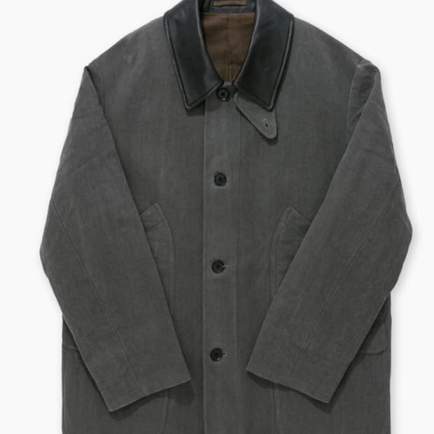 캡틴선샤인25FW, Hemp Work Coat, Grey(Sumi),3M