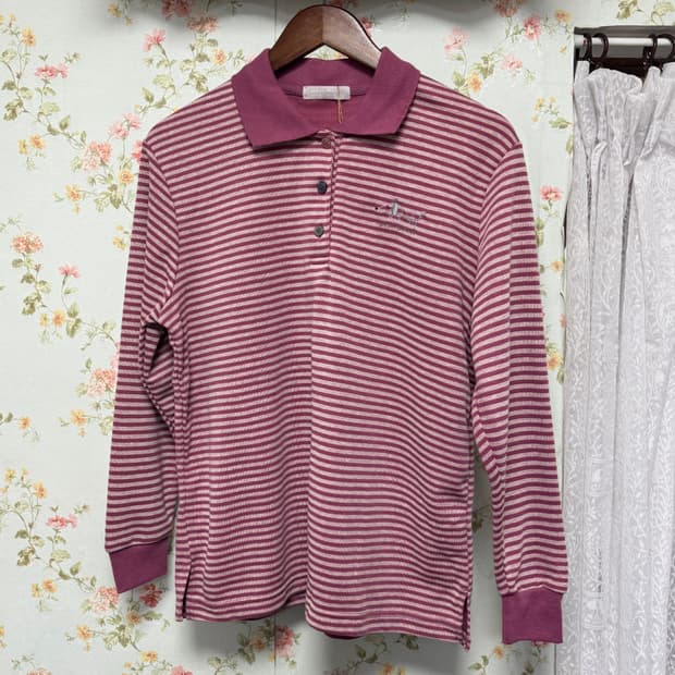 핑크 스트라이프 카라티