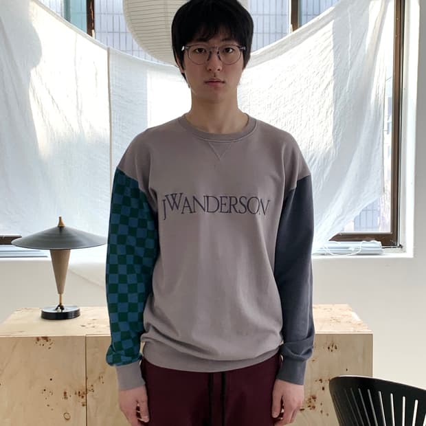 jw앤더슨 컬러블록 스웻셔츠