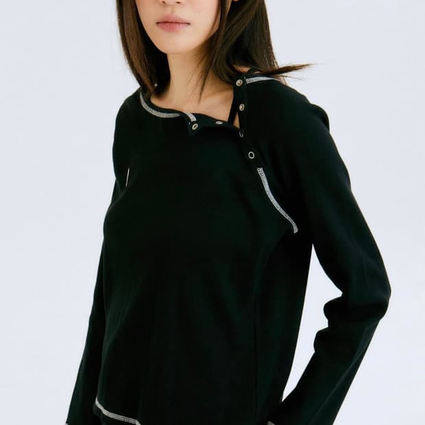 할로미늄 와플 롱 슬리브