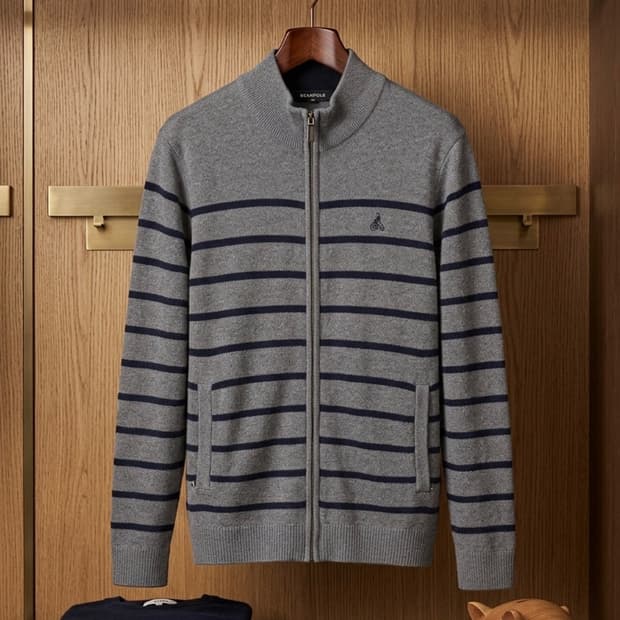 🚲빈폴 스트라이프 니트 집업🚲