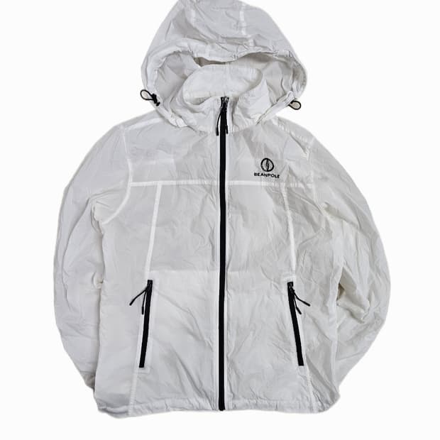 ​[95] 빈폴 아웃도어 화이트 경량 후드 바람막이 자켓