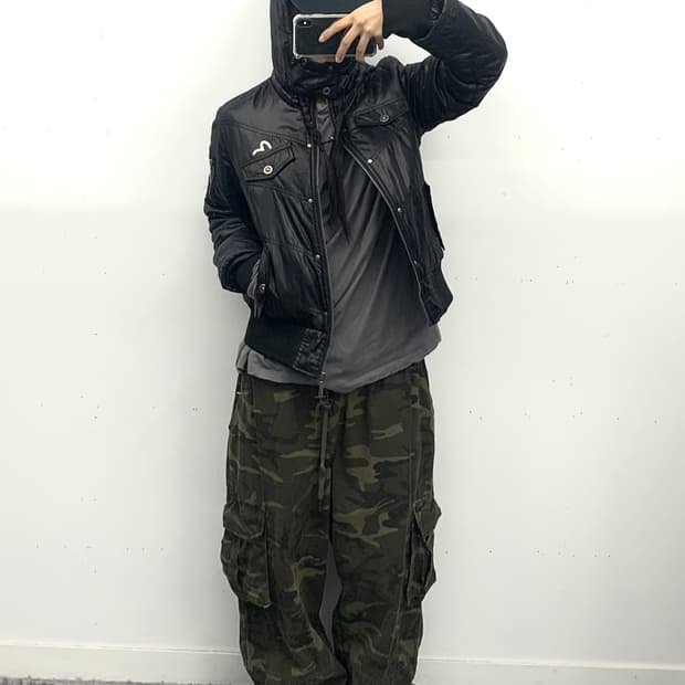 카모 밴딩 스토퍼 팬츠