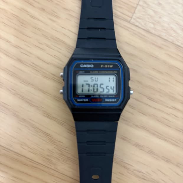[거의 새것] 카시오 F-91W 블랙 전자시계 (클래식)