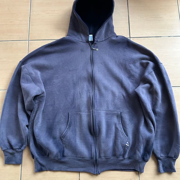 90‘s USA 러셀 썬페이드 후드집업4XL