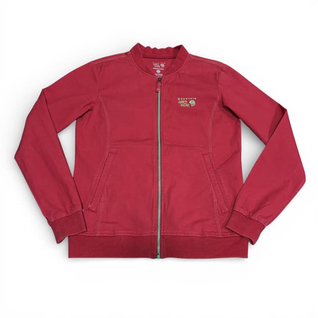 우먼S 마운틴하드웨어 다홍 백로고 면 블루종자켓