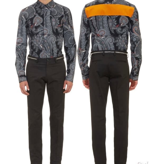 지방시 / 페이즐리 셔츠 / 블랙 / 사이즈 40