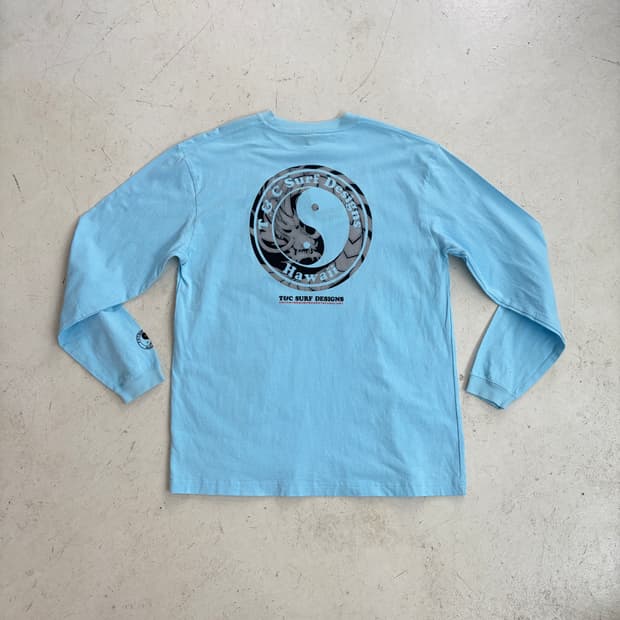 T&C 서프 디자인 빈티지 긴팔 롱슬리브 티셔츠 XL