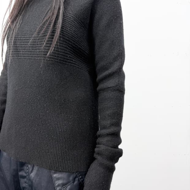 Helmut Lang Textured Panel Knit (2010s)