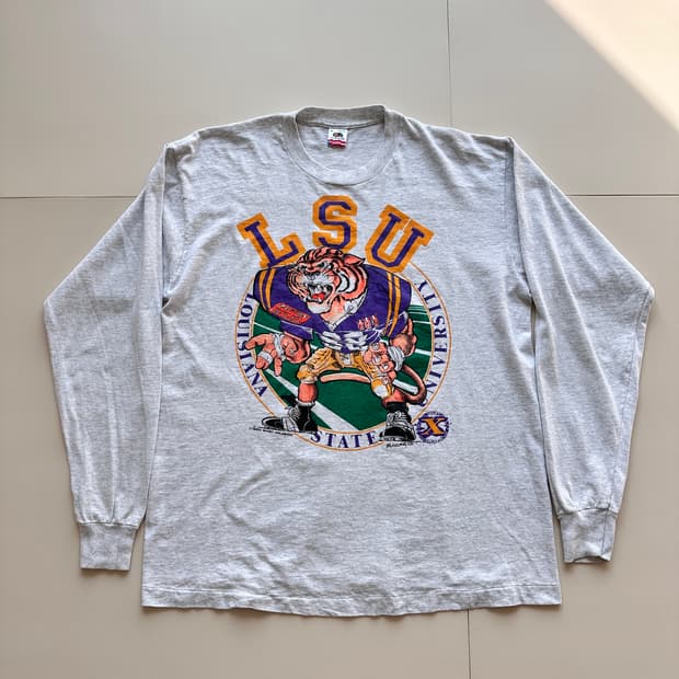 90s LSU 타이거 롱슬리브 빈티지티 (USA)