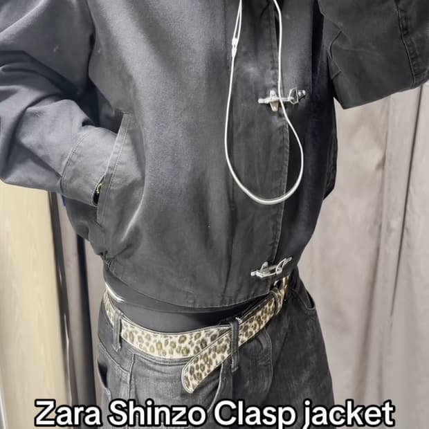 자라 토글 후드 자켓