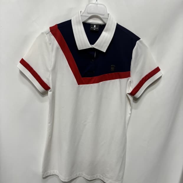 와이드앵글(Wide Angle)반팔 카라 티셔츠 90