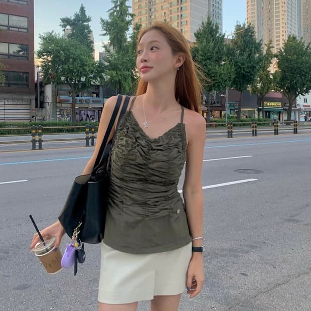 Gimmetheyoung G_BACKLESS RIBBON TOP