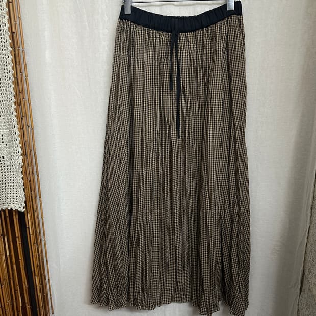 coen check skirt