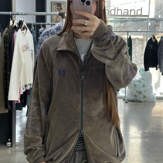 니들스 버터플라이 타이다이 벨루어 트랙져지자켓 
