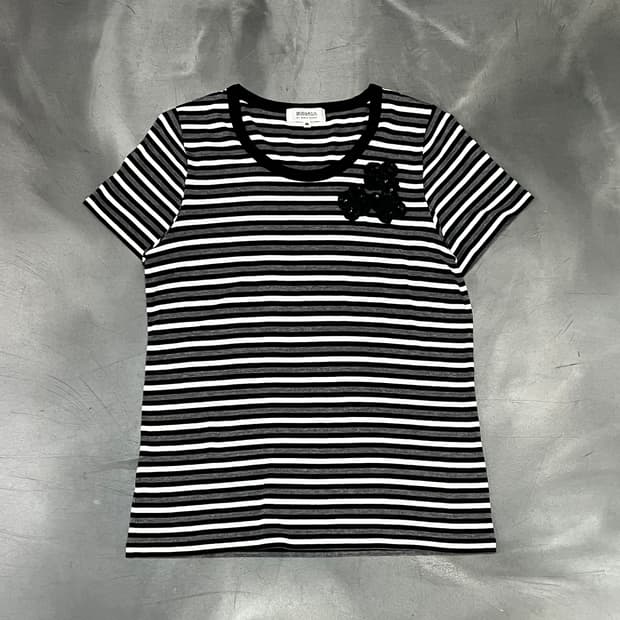  소니아리키엘 스트라이프 반팔티 y16042