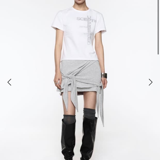 구해요) 락케이크 wrap skirt-gray