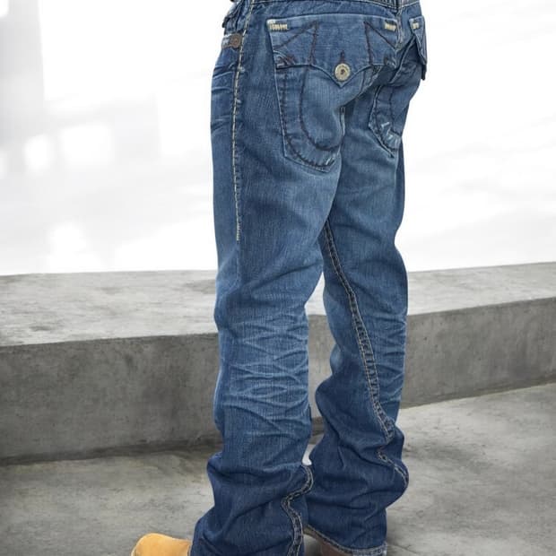 트루릴리젼 월드투어 조이 슈퍼티 플레어 부츠컷 데님팬츠