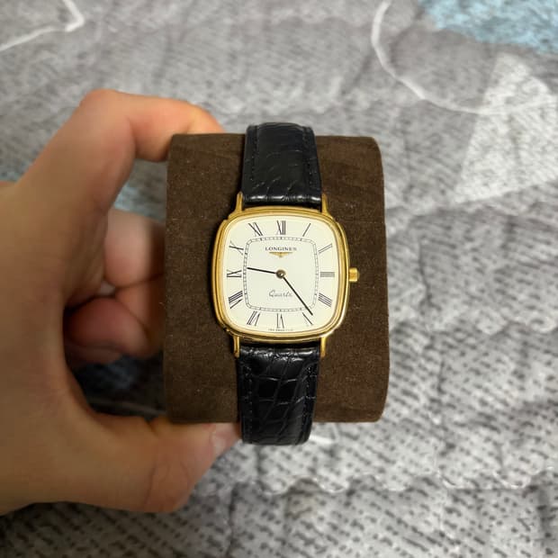 론진 빈티지 금장 쿼츠