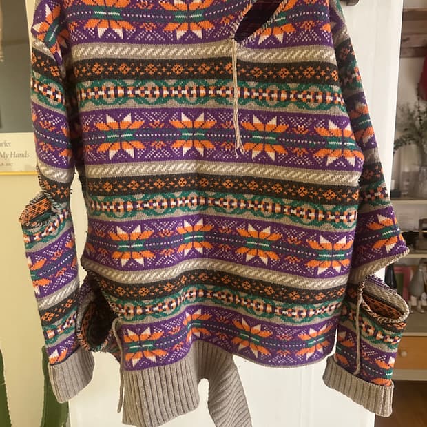 INSCRIRE 인스크리어 패턴 울 스웨터 (F)