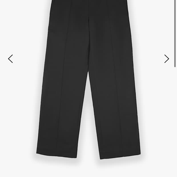 Les Stitch crease trouser (black)