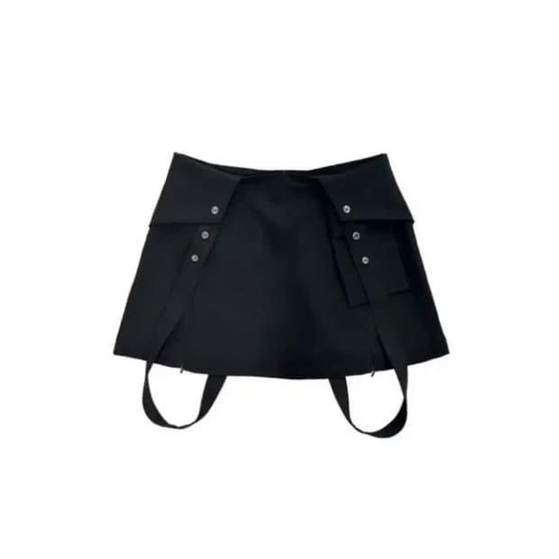 지초이 Jichoi braces mini skirt 1