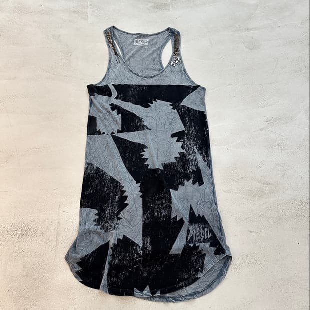 Diesel vintage distressed tank dress