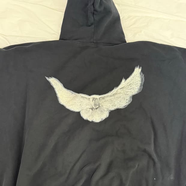 이지갭 도브 후드 워시드 블랙 M