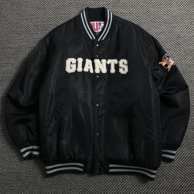 MLB 샌프란시스코 자이언츠 사틴 바시티 자켓o 4582