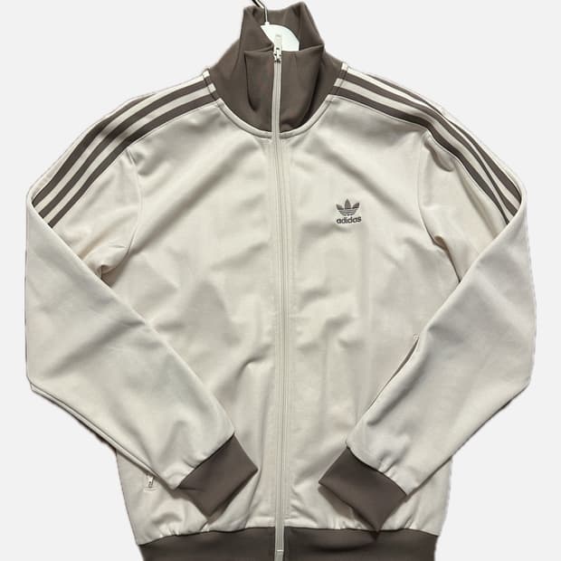 아디다스 베켄바우어 트랙탑 원더 화이트 트레이스 브라운 