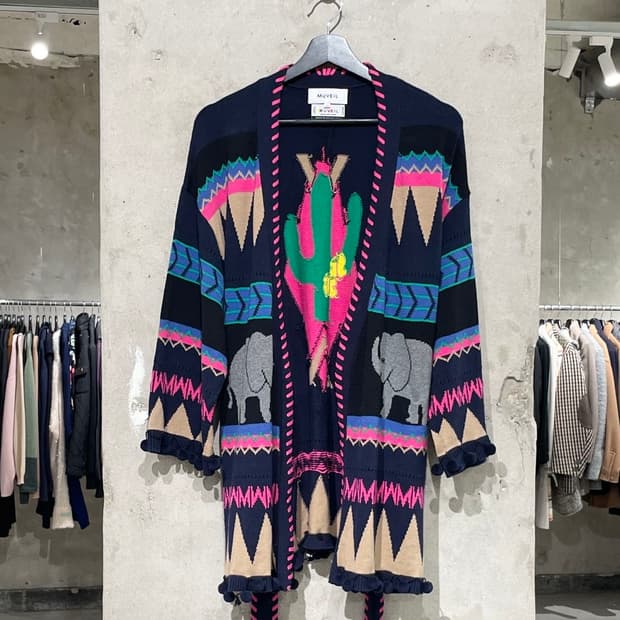 뮤베일 믹스 앨리펀트 캑투스 멕시칸 가디건