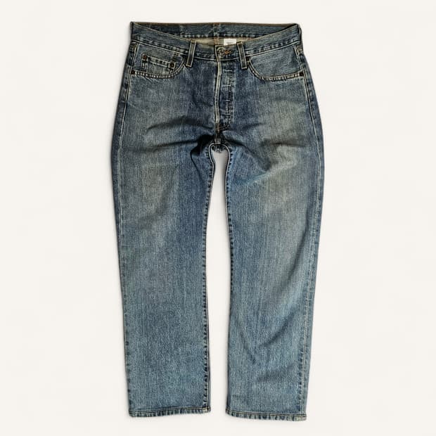 [32][리바이스]00's 501®오리지널 스트레이트 페이드 워시드